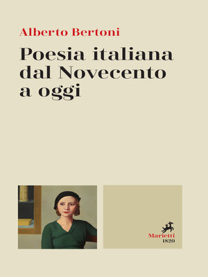 cover image of Poesia italiana dal Novecento a oggi